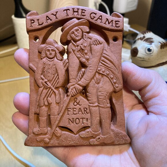 The Gallant Golfer Tile, 8.5cm x 10.8 cm - Picture 2 of 3